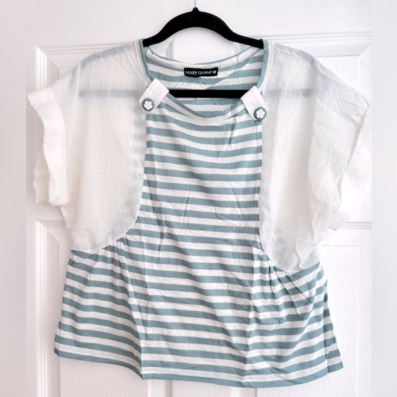 Gently Used Vintage Mary Quant Blouse, Size Medium - Picture 2 of 15